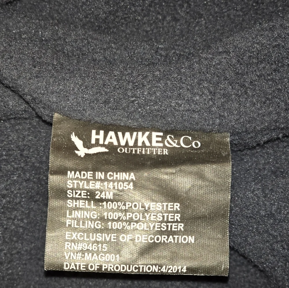 Howke & co puffer jacket. Full zipper